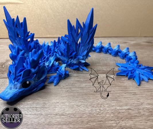 Large Winter Dragon Fully Printed